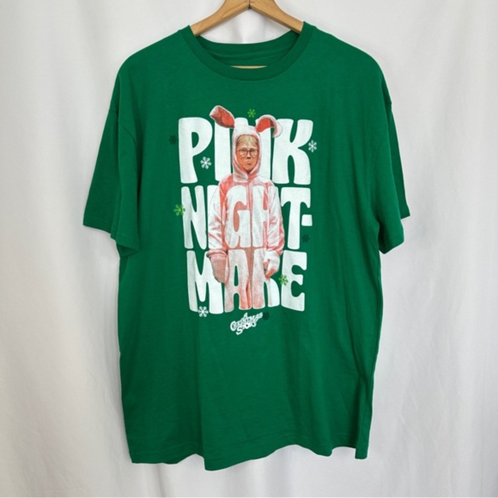 A Christmas Story Shirt Mens XXL‎ Nightmare Holiday Graphic Tee Green